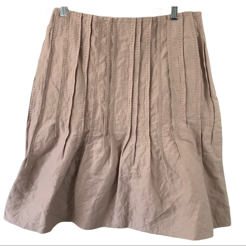 NWT BCBGMaxAzria Rose Fit & Flare Pleated Skirt 8